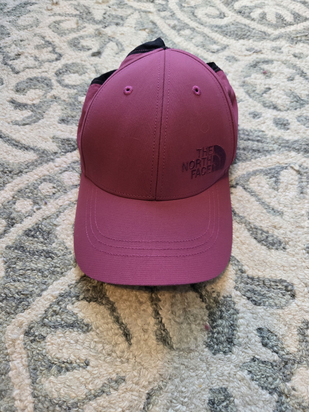 The North Face Magenta Cap with Embroidered Logo